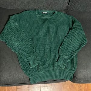 American Apparel Fisherman Sweater - Forest Green